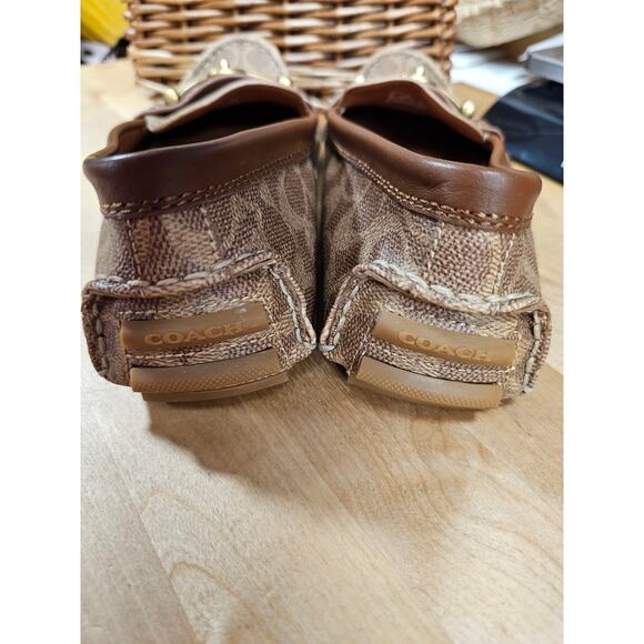 Coach Brown Crosby Drivers Turnlock Shoes Loafer Ladies size 9 - Picture 5 of 10
